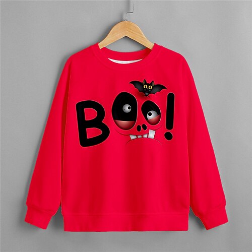 Kids Boys Halloween Sweatshirt Letter Outdoor 3D Print Long Sleeve Crewneck Active 3-12 Years Winter Red
Kids Boys Halloween Sweatshirt Letter Outdoor 3D Print Long Sleeve Crewneck Active 3-12 Years Winter Red