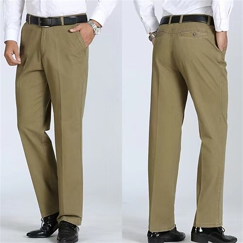 Men's Trousers Casual Pants Pocket Straight Leg Solid Color Comfort Breathable Casual Daily Streetwear Cotton Blend Stylish Simple Dark Khaki ArmyGreen Micro-elastic
Men's Trousers Casual Pants Pocket Straight Leg Solid Color Comfort Breathable Casual Daily Streetwear Cotton Blend Stylish Simple Dark Khaki ArmyGreen Micro-elastic