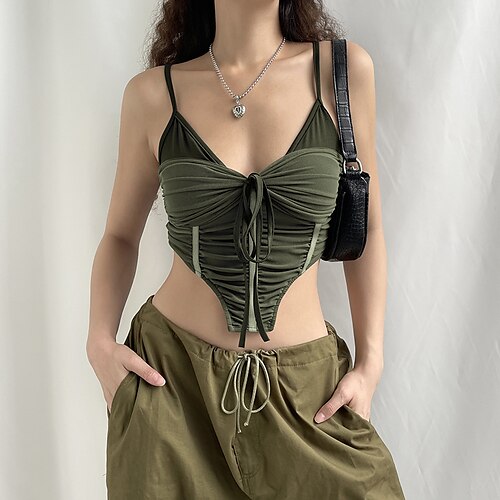 Spicy Girls Punk & Gothic Y2K Year 2000 Masquerade Women's Japanese Cosplay Costumes Green Color Block / Top
Spicy Girls Punk & Gothic Y2K Year 2000 Masquerade Women's Japanese Cosplay Costumes Green Color Block / Top