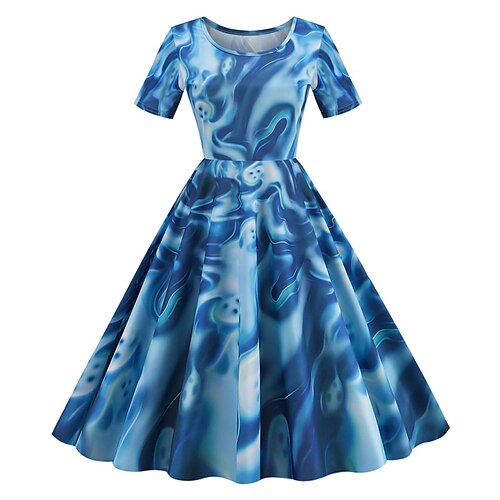 Women's Party Dress Swing Dress Midi Dress Green Black Blue Short Sleeve Color Block Ruched Spring Summer Fashion 2022 S M L XL XXL
Women's Party Dress Swing Dress Midi Dress Green Black Blue Short Sleeve Color Block Ruched Spring Summer Fashion 2022 S M L XL XXL