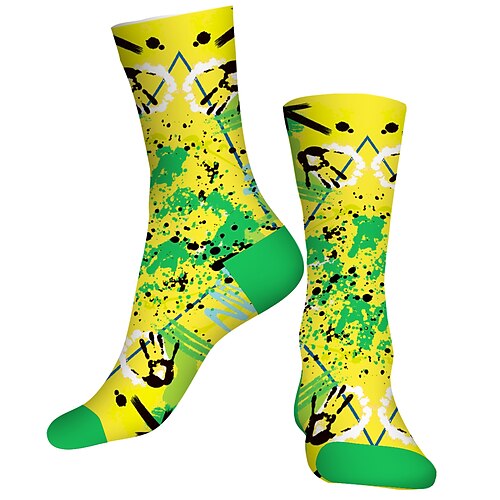 Socks Cycling Socks Men's Women's Bike / Cycling Breathable Soft Comfortable 1 Pair Graffiti Cotton Green Yellow S M L / Stretchy
Socks Cycling Socks Men's Women's Bike / Cycling Breathable Soft Comfortable 1 Pair Graffiti Cotton Green Yellow S M L / Stretchy