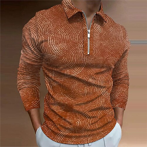 Men's Collar Polo Shirt Golf Shirt Geometry Turndown Orange 3D Print Outdoor Street Long Sleeve Zipper Print Clothing Apparel Fashion Designer Casual Breathable
Men's Collar Polo Shirt Golf Shirt Geometry Turndown Orange 3D Print Outdoor Street Long Sleeve Zipper Print Clothing Apparel Fashion Designer Casual Breathable