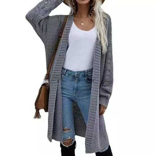 Damen Strickjacke Strickwaren Grobstricken Stricken Strick Einfarbig Öffnung vorne Stilvoll Casual Outdoor Täglich Winter Herbst Grün Gelb Orange Einheitsgröße / Baumwolle / Langarm / Baumwolle
Damen Strickjacke Strickwaren Grobstricken Stricken Strick Einfarbig Öffnung vorne Stilvoll Casual Outdoor Täglich Winter Herbst Grün Gelb Orange Einheitsgröße / Baumwolle / Langarm / Baumwolle
