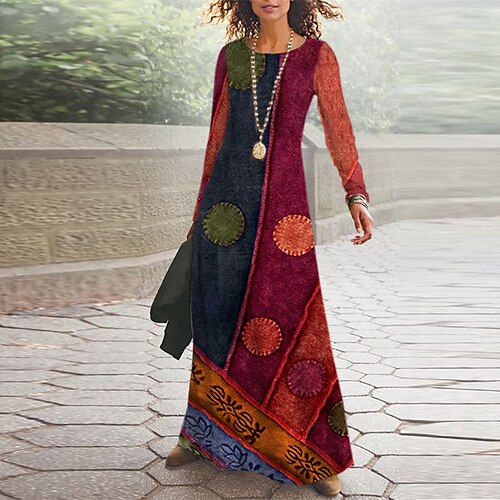 Women's Casual Dress Swing Dress Long Dress Maxi Dress Black Red Long Sleeve Geometric Pocket Winter Fall V Neck Winter Dress Fall Dress 2022 S M L XL XXL 3XL
Women's Casual Dress Swing Dress Long Dress Maxi Dress Black Red Long Sleeve Geometric Pocket Winter Fall V Neck Winter Dress Fall Dress 2022 S M L XL XXL 3XL