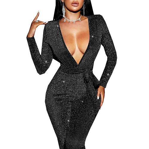 Women's Jumpsuit Solid Color Deep V Sexy Party Going out Bodycon Long Sleeve Wine Brown Black S M L Fall
Women's Jumpsuit Solid Color Deep V Sexy Party Going out Bodycon Long Sleeve Wine Brown Black S M L Fall