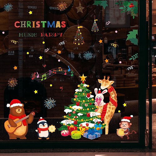 Christmas Cartoon Snowman Elk Wall Stickers Decorative Wall Stickers PVC Home Decoration Wall Decal Wall Decoration Glass Window Decoration / Removable Wall Stickers for bedroom living
Christmas Cartoon Snowman Elk Wall Stickers Decorative Wall Stickers PVC Home Decoration Wall Decal Wall Decoration Glass Window Decoration / Removable Wall Stickers for bedroom living