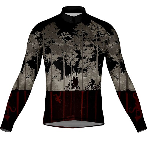 21Grams Men's Cycling Jersey Long Sleeve Bike Top with 3 Rear Pockets Mountain Bike MTB Road Bike Cycling Breathable Quick Dry Moisture Wicking Reflective Strips Black Polyester Spandex Sports 
21Grams Men's Cycling Jersey Long Sleeve Bike Top with 3 Rear Pockets Mountain Bike MTB Road Bike Cycling Breathable Quick Dry Moisture Wicking Reflective Strips Black Polyester Spandex Sports