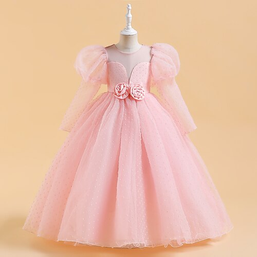 Kids Little Girls' Dress Solid Colored Flower A Line Dress Party Daily Pleated Mesh Patchwork Blue Pink Yellow Maxi Long Sleeve Elegant Beautiful Dresses Spring Summer Regular Fit 4-12 Years
Kids Little Girls' Dress Solid Colored Flower A Line Dress Party Daily Pleated Mesh Patchwork Blue Pink Yellow Maxi Long Sleeve Elegant Beautiful Dresses Spring Summer Regular Fit 4-12 Years