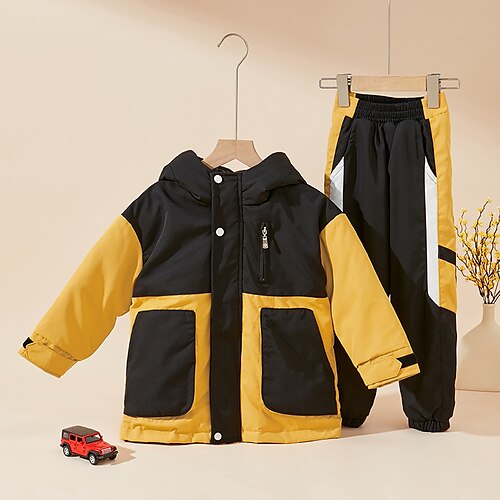 2 Pieces Kids Unisex Jacket & Pants Clothing Set Outfit Solid Color Long Sleeve Set Street Cool Street Style Winter Fall 3-10 Years Yellow Red Gray
2 Pieces Kids Unisex Jacket & Pants Clothing Set Outfit Solid Color Long Sleeve Set Street Cool Street Style Winter Fall 3-10 Years Yellow Red Gray
