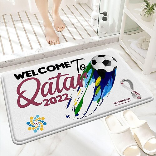 World Cup Bath Mat Dacron Super Absorbent Toilet Door Quick-Drying Foot Mat Entry Door Mat World Cup Decor Non-Slip Mat
World Cup Bath Mat Dacron Super Absorbent Toilet Door Quick-Drying Foot Mat Entry Door Mat World Cup Decor Non-Slip Mat