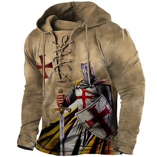 Men's Unisex Pullover Hoodie Sweatshirt Hooded Graphic Prints Lace up Print Sports & Outdoor Daily Sports 3D Print Boho Designer Casual Clothing Apparel Knight Hoodies Sweatshirts Long Sleeve Brown
Men's Unisex Pullover Hoodie Sweatshirt Hooded Graphic Prints Lace up Print Sports & Outdoor Daily Sports 3D Print Boho Designer Casual Clothing Apparel Knight Hoodies Sweatshirts Long Sleeve Brown