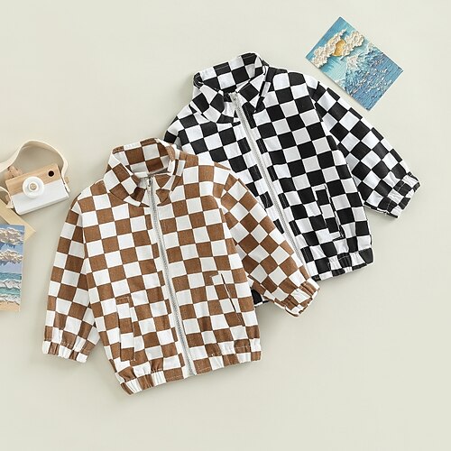 Kids Boys Coat Outerwear Plaid Long Sleeve Coat Sport Cotton Cool Sport Black Brown Winter Fall 2-6 Years
Kids Boys Coat Outerwear Plaid Long Sleeve Coat Sport Cotton Cool Sport Black Brown Winter Fall 2-6 Years