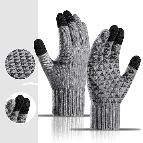 Men's Touchscreen Gloves Warm Winter Gloves Gift Daily Solid / Plain Color Polyester Acrylic Fibers Simple 1 Pair
Men's Touchscreen Gloves Warm Winter Gloves Gift Daily Solid / Plain Color Polyester Acrylic Fibers Simple 1 Pair