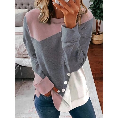 Women's Sweatshirt Graphic Prints Patchwork Print Casual Daily Sports 3D Print Sportswear Casual Hoodies Sweatshirts Loose Fit Gray
Women's Sweatshirt Graphic Prints Patchwork Print Casual Daily Sports 3D Print Sportswear Casual Hoodies Sweatshirts Loose Fit Gray