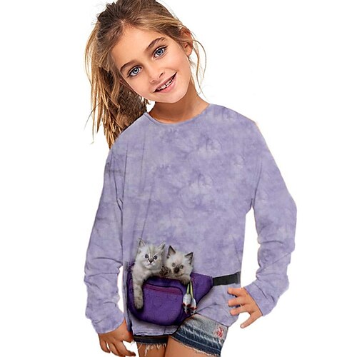 Kids Girls' T shirt Animal Outdoor 3D Print Long Sleeve Active 3-12 Years Winter Purple
Kids Girls' T shirt Animal Outdoor 3D Print Long Sleeve Active 3-12 Years Winter Purple