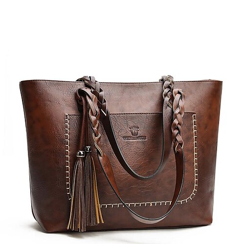 Men's Women's Work Bag Tote PU Leather Solid Color Daily Going out Office & Career Black Light Brown Red Brown
Men's Women's Work Bag Tote PU Leather Solid Color Daily Going out Office & Career Black Light Brown Red Brown
