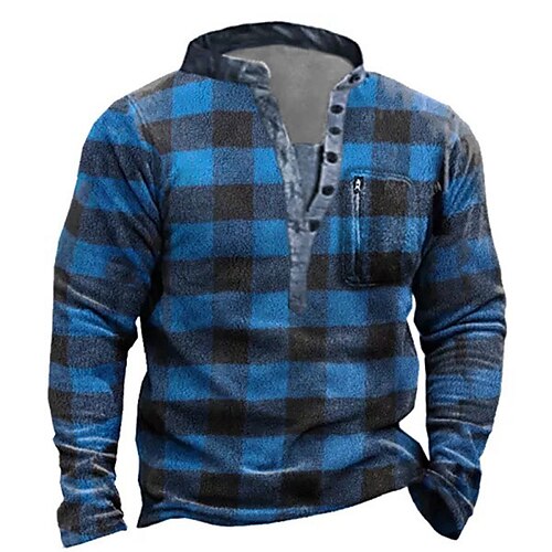 Men's Unisex Sweatshirt Pullover Button Up Hoodie Graphic Prints Tartan Zipper Print Daily Sports Holiday 3D Print Streetwear Designer Casual Clothing Apparel Hoodies Sweatshirts Long Sleeve Blue
Men's Unisex Sweatshirt Pullover Button Up Hoodie Graphic Prints Tartan Zipper Print Daily Sports Holiday 3D Print Streetwear Designer Casual Clothing Apparel Hoodies Sweatshirts Long Sleeve Blue