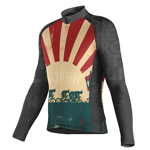 21Grams Men's Cycling Jersey Long Sleeve Bike Top with 3 Rear Pockets Mountain Bike MTB Road Bike Cycling Breathable Quick Dry Moisture Wicking Reflective Strips Red Graphic Polyester Spandex Sports
21Grams Men's Cycling Jersey Long Sleeve Bike Top with 3 Rear Pockets Mountain Bike MTB Road Bike Cycling Breathable Quick Dry Moisture Wicking Reflective Strips Red Graphic Polyester Spandex Sports