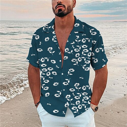 Men's Shirt Floral Turndown Green Blue Gray 3D Print Outdoor Street Short Sleeve Button-Down Print Clothing Apparel Fashion Designer Casual Breathable / Summer / Spring / Summer
Men's Shirt Floral Turndown Green Blue Gray 3D Print Outdoor Street Short Sleeve Button-Down Print Clothing Apparel Fashion Designer Casual Breathable / Summer / Spring / Summer