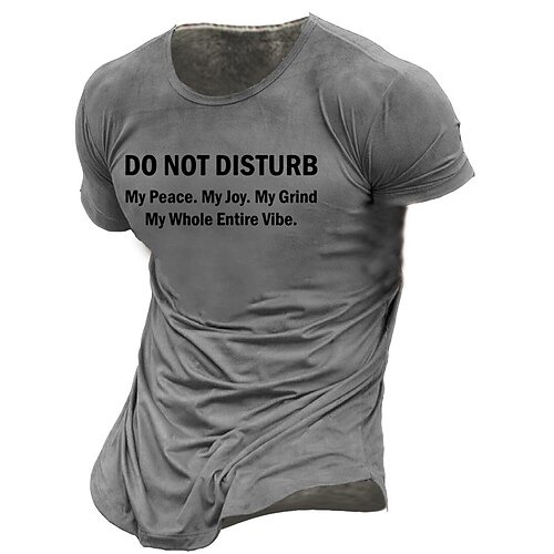 Men's Unisex T shirt Tee Letter Graphic Prints Crew Neck Gray Short Sleeve 3D Print Outdoor Street Print Tops Vintage Sports Designer Casual / Summer / Summer
Men's Unisex T shirt Tee Letter Graphic Prints Crew Neck Gray Short Sleeve 3D Print Outdoor Street Print Tops Vintage Sports Designer Casual / Summer / Summer