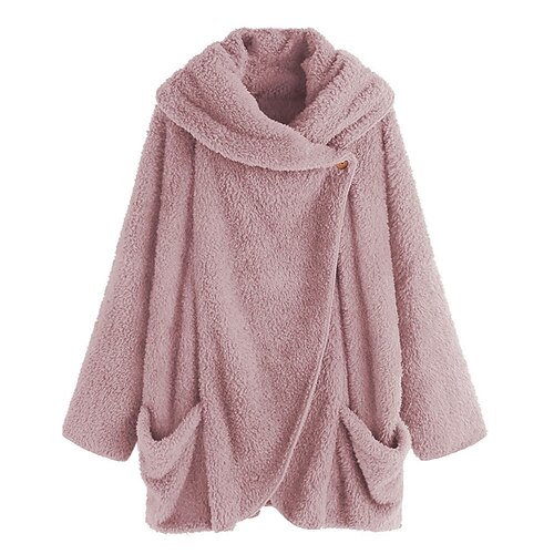 Women's Pullover Casual Sherpa Fleece Teddy Pocket Wine Red Pink Navy Blue Plain Home Long Sleeve Fleece S M L XL XXL 3XL
Women's Pullover Casual Sherpa Fleece Teddy Pocket Wine Red Pink Navy Blue Plain Home Long Sleeve Fleece S M L XL XXL 3XL