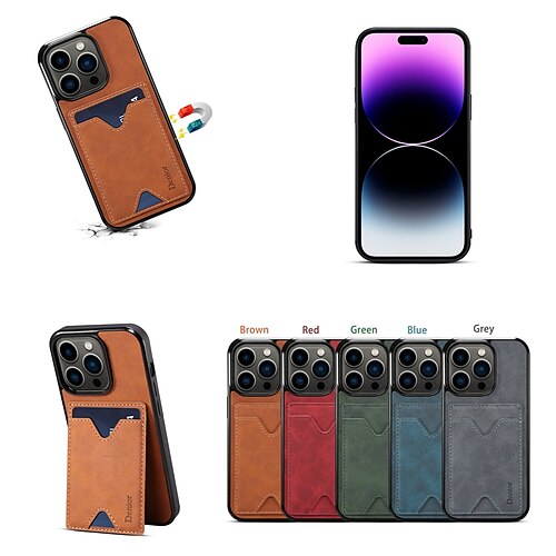 Phone Case For Apple Back Cover iPhone 14 Pro Max 13 12 Pro Max Mini Bumper Frame Card Holder Slots Kickstand Solid Colored PU Leather
Phone Case For Apple Back Cover iPhone 14 Pro Max 13 12 Pro Max Mini Bumper Frame Card Holder Slots Kickstand Solid Colored PU Leather