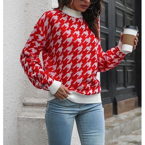Mujer Suéter de punto Puente Croché Tejer De Punto Pata de gallo Cuello Alto Elegante Sensual Formal Exterior Invierno Otoño Azul Piscina Caqui S M L / Manga Larga
Mujer Suéter de punto Puente Croché Tejer De Punto Pata de gallo Cuello Alto Elegante Sensual Formal Exterior Invierno Otoño Azul Piscina Caqui S M L / Manga Larga