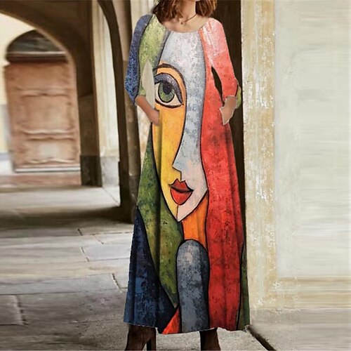 Women's Casual Dress A Line Dress Maxi long Dress Rainbow Long Sleeve Abstract Pocket Print Fall Winter V Neck Casual Vacation 2022 S M L XL XXL 3XL
Women's Casual Dress A Line Dress Maxi long Dress Rainbow Long Sleeve Abstract Pocket Print Fall Winter V Neck Casual Vacation 2022 S M L XL XXL 3XL
