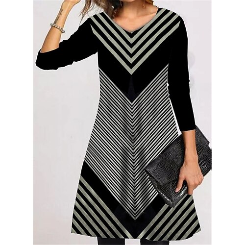 Women's Casual Dress T Shirt Dress Tee Dress Short Mini Dress Black Long Sleeve Geometric Pocket Print Fall Winter V Neck Vacation Casual 2022 S M L XL XXL 3XL
Women's Casual Dress T Shirt Dress Tee Dress Short Mini Dress Black Long Sleeve Geometric Pocket Print Fall Winter V Neck Vacation Casual 2022 S M L XL XXL 3XL