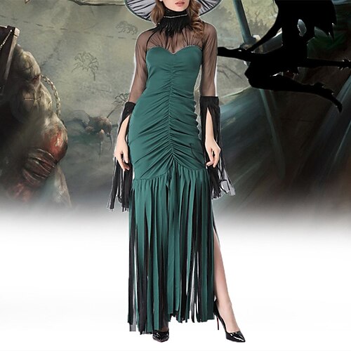 Mermaid / Trumpet Party Dresses Sexy Dress Halloween Floor Length Long Sleeve High Neck Cotton Blend with Ruched Tassel 2022
Mermaid / Trumpet Party Dresses Sexy Dress Halloween Floor Length Long Sleeve High Neck Cotton Blend with Ruched Tassel 2022
