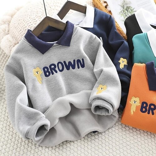 Kids Boys Sweatshirt Letter Daily Long Sleeve Fashion Cotton 3-12 Years Winter Green Navy Blue Grey
Kids Boys Sweatshirt Letter Daily Long Sleeve Fashion Cotton 3-12 Years Winter Green Navy Blue Grey