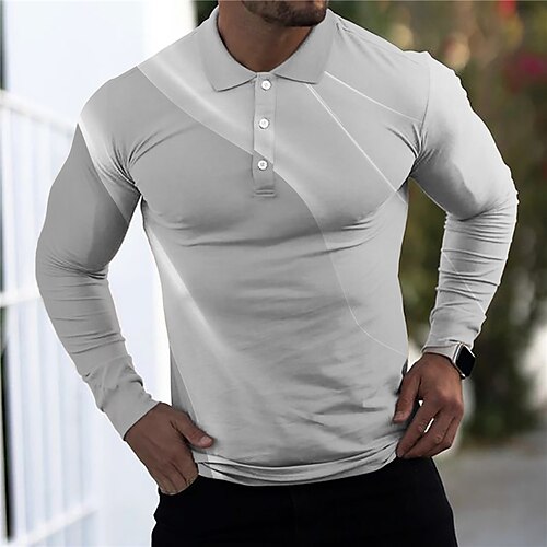 Men's Collar Polo Shirt Golf Shirt Gradient Turndown Gray 3D Print Street Casual Long Sleeve Button-Down Print Clothing Apparel Fashion Designer Casual Breathable
Men's Collar Polo Shirt Golf Shirt Gradient Turndown Gray 3D Print Street Casual Long Sleeve Button-Down Print Clothing Apparel Fashion Designer Casual Breathable