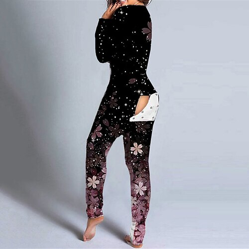 Women's Plus Size Pajamas Onesies Jumpsuits One Piece Pajama Flower Fashion Comfort Soft Home Daily Bed Polyester Warm Long Sleeve Button Winter Fall Purple / Pjs
Women's Plus Size Pajamas Onesies Jumpsuits One Piece Pajama Flower Fashion Comfort Soft Home Daily Bed Polyester Warm Long Sleeve Button Winter Fall Purple / Pjs