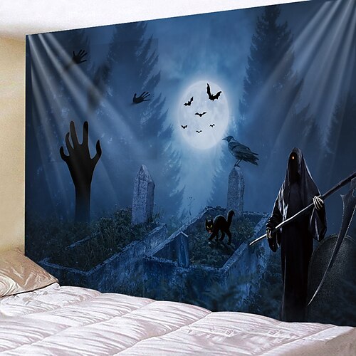 Halloween Party Wall Tapestry Art Decor Blanket Curtain Hanging Home Bedroom Living Room Decoration Polyester Pumpkin Bat Witch Castle
Halloween Party Wall Tapestry Art Decor Blanket Curtain Hanging Home Bedroom Living Room Decoration Polyester Pumpkin Bat Witch Castle