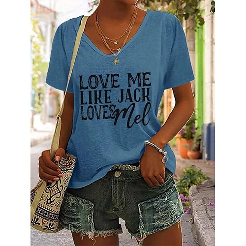 Women's T shirt Tee Graphic Letter Casual Daily T shirt Tee Short Sleeve Print V Neck Basic Green White Black S
Women's T shirt Tee Graphic Letter Casual Daily T shirt Tee Short Sleeve Print V Neck Basic Green White Black S