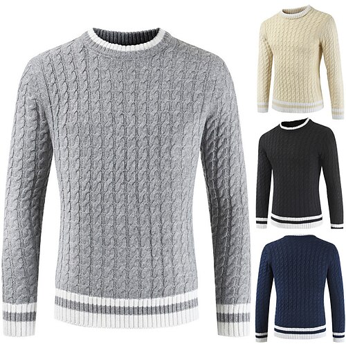 Hombre Pulóveres Suéter de punto Estriado Tejer Recortado De Punto Color sólido Cuello Barco Básico Elegante Exterior Diario Ropa Invierno Otoño Negro Caqui M L XL
Hombre Pulóveres Suéter de punto Estriado Tejer Recortado De Punto Color sólido Cuello Barco Básico Elegante Exterior Diario Ropa Invierno Otoño Negro Caqui M L XL