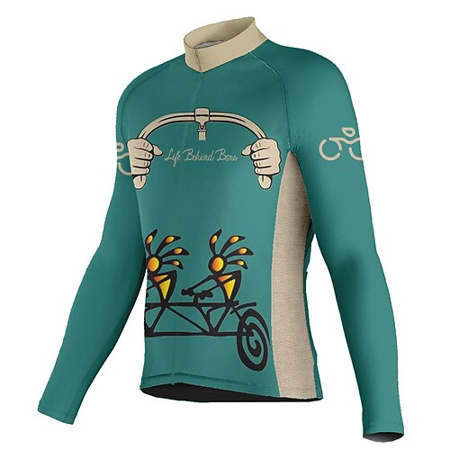 21Grams Men's Cycling Jersey Long Sleeve Bike Jersey Top with 3 Rear Pockets Mountain Bike MTB Road Bike Cycling Breathable Quick Dry Moisture Wicking Reflective Strips Green Graphic Spandex Sports
21Grams Men's Cycling Jersey Long Sleeve Bike Jersey Top with 3 Rear Pockets Mountain Bike MTB Road Bike Cycling Breathable Quick Dry Moisture Wicking Reflective Strips Green Graphic Spandex Sports