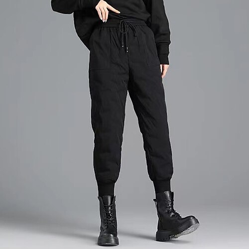 Women's Down Pants Fleece Pants Jogging Pants Snow Pants Light Black Black High Waist Fashion Casual Office Winter Side Pockets Baggy Micro-elastic Full Length Thermal Warm Plain M L XL XXL
Women's Down Pants Fleece Pants Jogging Pants Snow Pants Light Black Black High Waist Fashion Casual Office Winter Side Pockets Baggy Micro-elastic Full Length Thermal Warm Plain M L XL XXL