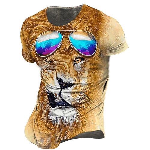 Men's Unisex T shirt Tee Animal Graphic Prints Crew Neck Yellow 3D Print Outdoor Street Short Sleeve Print Clothing Apparel Vintage Sports Designer Casual / Summer / Summer
Men's Unisex T shirt Tee Animal Graphic Prints Crew Neck Yellow 3D Print Outdoor Street Short Sleeve Print Clothing Apparel Vintage Sports Designer Casual / Summer / Summer
