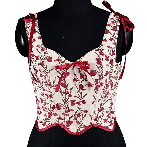 Corset Women's Corset Tops Party Evening Valentine's Day Club Red Beige Breathable Comfortable Overbust Corset Zipper Lace Up Tummy Control Adjustable Flower Fall Winter
Corset Women's Corset Tops Party Evening Valentine's Day Club Red Beige Breathable Comfortable Overbust Corset Zipper Lace Up Tummy Control Adjustable Flower Fall Winter