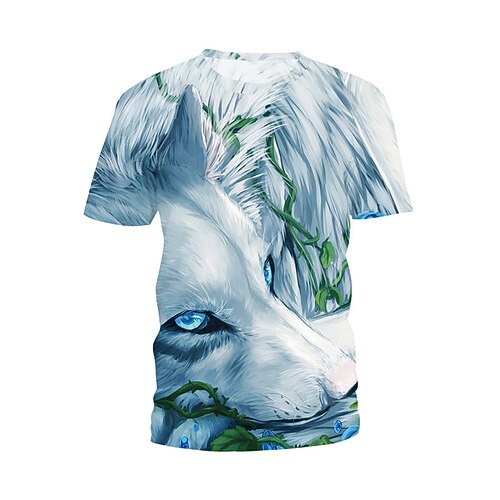 Men's Unisex T shirt Tee Animal Graphic Prints Crew Neck Blue Short Sleeve 3D Print Outdoor Street Print Tops Sports Designer Casual Big and Tall / Summer / Summer
Men's Unisex T shirt Tee Animal Graphic Prints Crew Neck Blue Short Sleeve 3D Print Outdoor Street Print Tops Sports Designer Casual Big and Tall / Summer / Summer