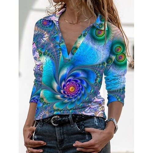 Women's Shirt Blue Red Graphic Print Long Sleeve Daily Weekend Streetwear Casual Shirt Collar Regular S / 3D Print
Women's Shirt Blue Red Graphic Print Long Sleeve Daily Weekend Streetwear Casual Shirt Collar Regular S / 3D Print