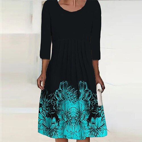 Women's Casual Dress Shift Dress Midi Dress White Blue Navy Blue Long Sleeve Floral Print Fall Winter Crew Neck Vacation Casual 2022 S M L XL 2XL 3XL 4XL 5XL 6XL
Women's Casual Dress Shift Dress Midi Dress White Blue Navy Blue Long Sleeve Floral Print Fall Winter Crew Neck Vacation Casual 2022 S M L XL 2XL 3XL 4XL 5XL 6XL