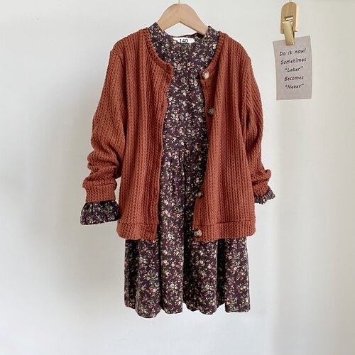 2 Pieces Kids Girls' SkirtSet Clothing Set Outfit Floral Long Sleeve Set Street Active Fashion Winter Fall 4-12 Years Brown
2 Pieces Kids Girls' SkirtSet Clothing Set Outfit Floral Long Sleeve Set Street Active Fashion Winter Fall 4-12 Years Brown