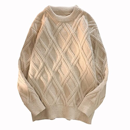 Men's Sweater Pullover Sweater Jumper Jumper Cable Knit Knitted Solid Color Crew Neck Stylish Elegant Daily Date Winter Green Black XS S M
Men's Sweater Pullover Sweater Jumper Jumper Cable Knit Knitted Solid Color Crew Neck Stylish Elegant Daily Date Winter Green Black XS S M