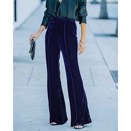 Women's Wide Leg Pants Trousers Dark Brown Blue Burgundy Fashion Casual Weekend Micro-elastic Full Length Comfort Plain S M L XL
Women's Wide Leg Pants Trousers Dark Brown Blue Burgundy Fashion Casual Weekend Micro-elastic Full Length Comfort Plain S M L XL