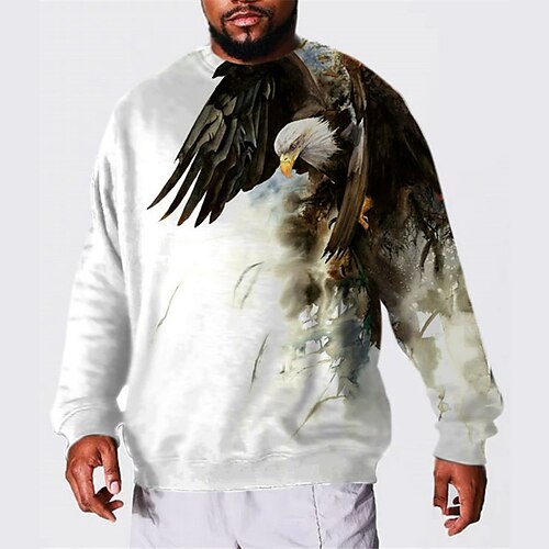 Men's Plus Size Sweatshirt Big and Tall Graphic Prints Crew Neck Long Sleeve Spring & Fall Basic Designer Plus Size Casual Daily Sports Tops
Men's Plus Size Sweatshirt Big and Tall Graphic Prints Crew Neck Long Sleeve Spring & Fall Basic Designer Plus Size Casual Daily Sports Tops