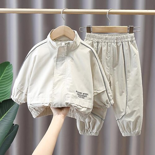 Kids Boys PantsSet Clothing Set 2 Pieces Long Sleeve Brown White Letter Indoor Vacation Active Fashion 3-10 Years
Kids Boys PantsSet Clothing Set 2 Pieces Long Sleeve Brown White Letter Indoor Vacation Active Fashion 3-10 Years
