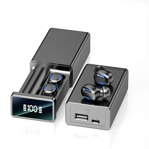 A22 True Wireless Headphones TWS Earbuds In Ear Bluetooth 5.1 Stereo with Charging Box Fast Charging for Apple Samsung Huawei Xiaomi MI Yoga Fitness Gym Workout Mobile Phone
A22 True Wireless Headphones TWS Earbuds In Ear Bluetooth 5.1 Stereo with Charging Box Fast Charging for Apple Samsung Huawei Xiaomi MI Yoga Fitness Gym Workout Mobile Phone
