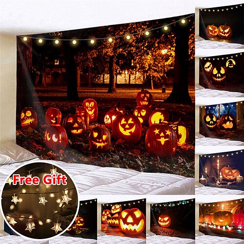 Halloween Party Wall Tapestry Art Decor Blanket Curtain Hanging Home Bedroom Living Room Decoration Polyester Ghost Pumpkin
Halloween Party Wall Tapestry Art Decor Blanket Curtain Hanging Home Bedroom Living Room Decoration Polyester Ghost Pumpkin